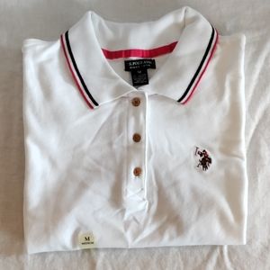 U.S. Polo Assn. - Women's Medium White Polo